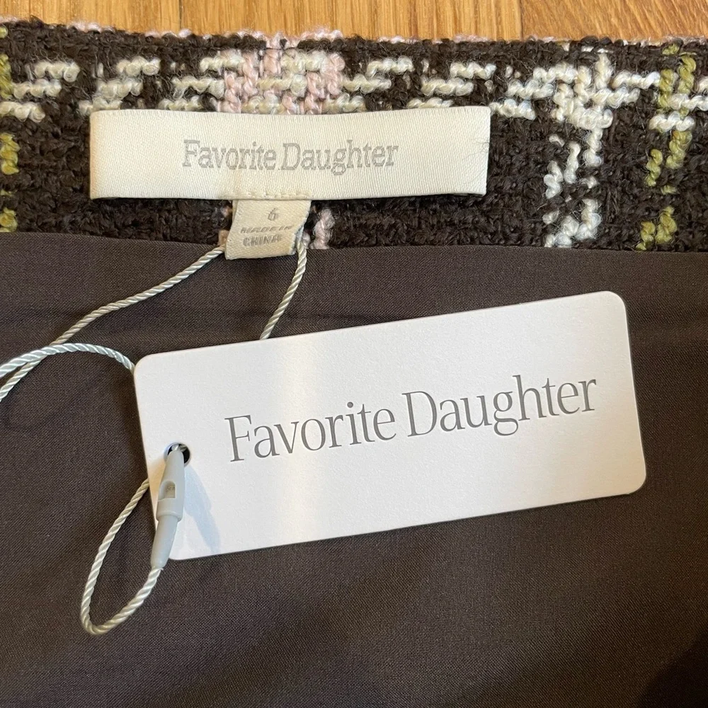 Favorite Daughter Chocolate Brown Plaid Mini Skirt - Picture 5 of 6